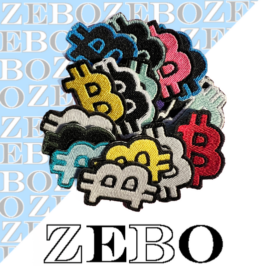 BTC Bitcoin Embroidery Patch 2"-1.5" Iron-on/Velcro/Sew-on